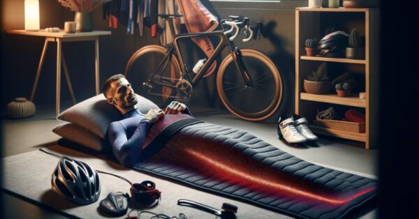 Infrarød saunatæppe og cykelrytter